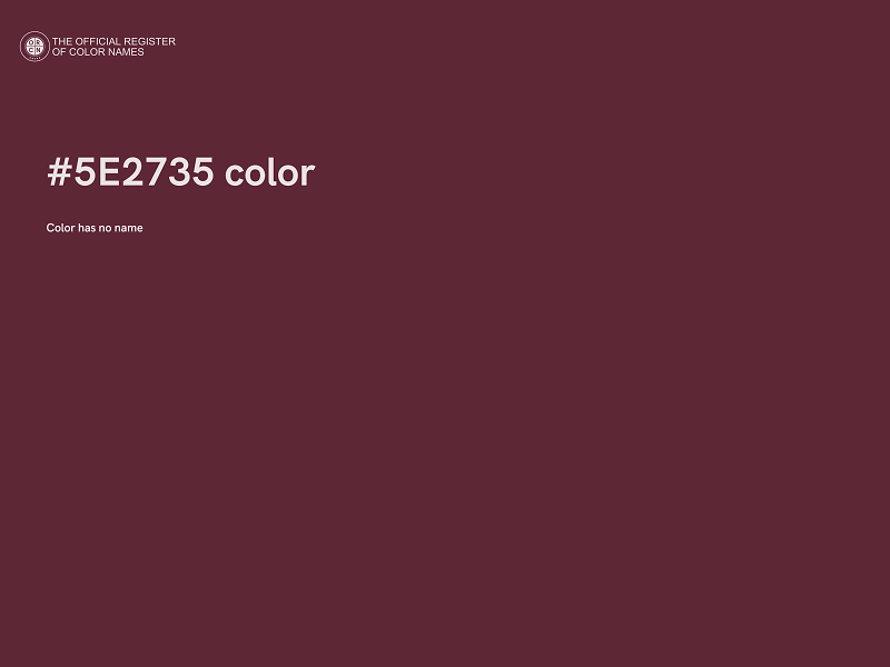 #5E2735 color image