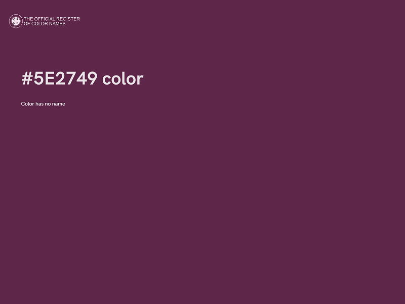 #5E2749 color image