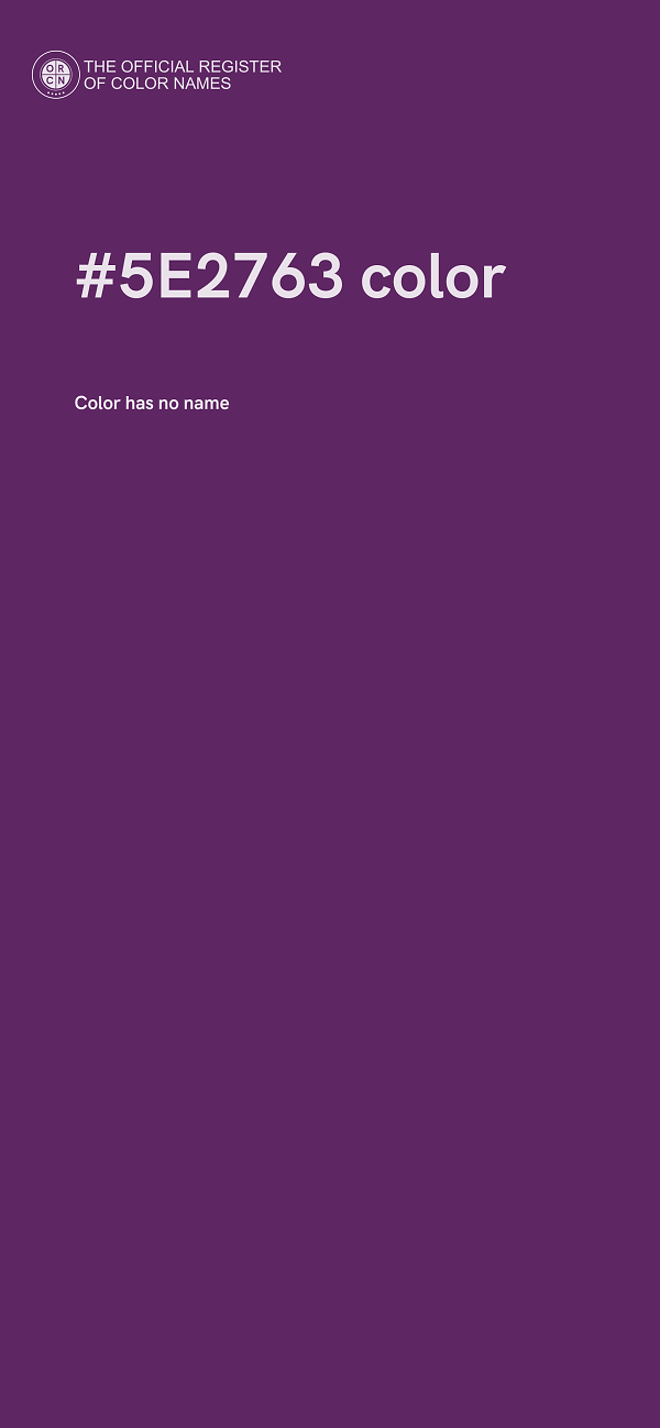#5E2763 color image