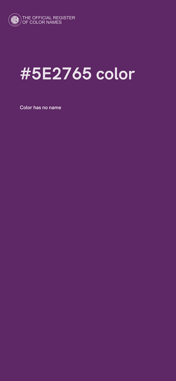 #5E2765 color image