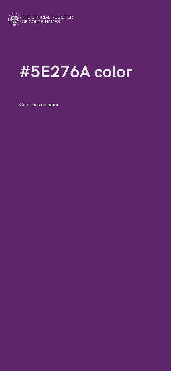 #5E276A color image