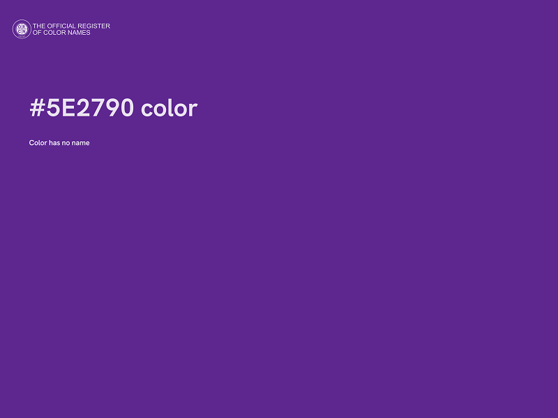 #5E2790 color image