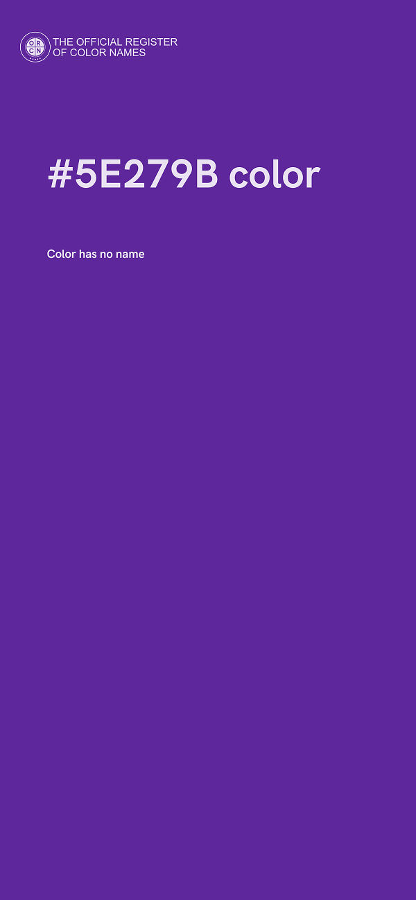 #5E279B color image