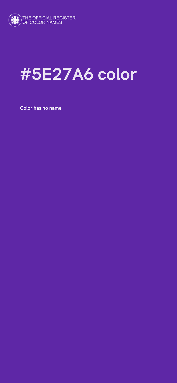 #5E27A6 color image