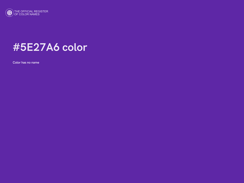 #5E27A6 color image