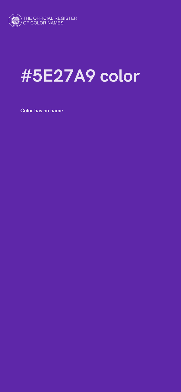 #5E27A9 color image
