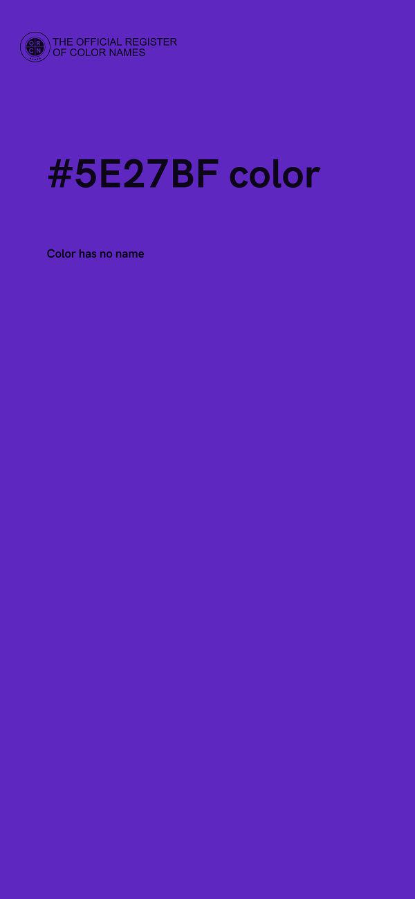 #5E27BF color image