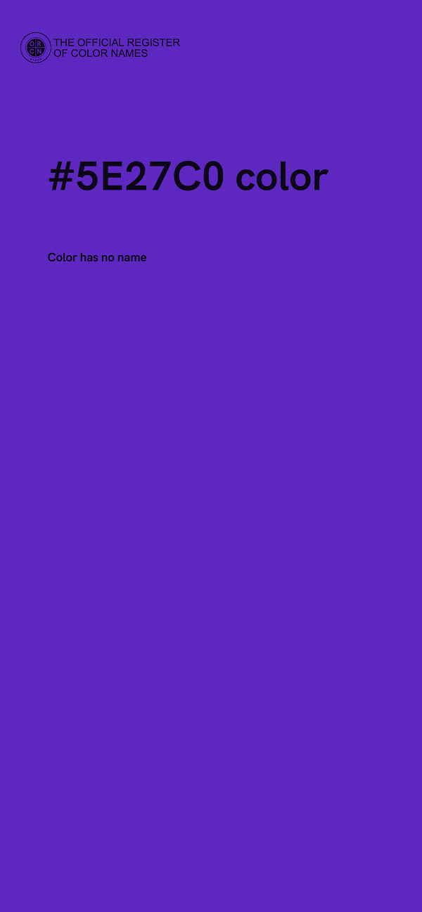 #5E27C0 color image