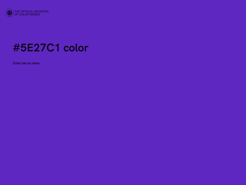 #5E27C1 color image