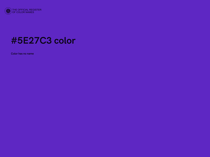 #5E27C3 color image