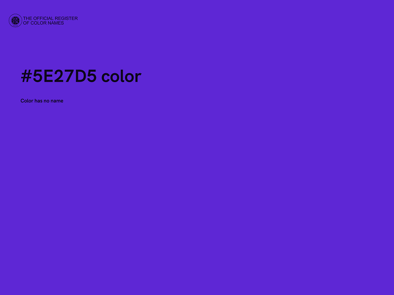 #5E27D5 color image