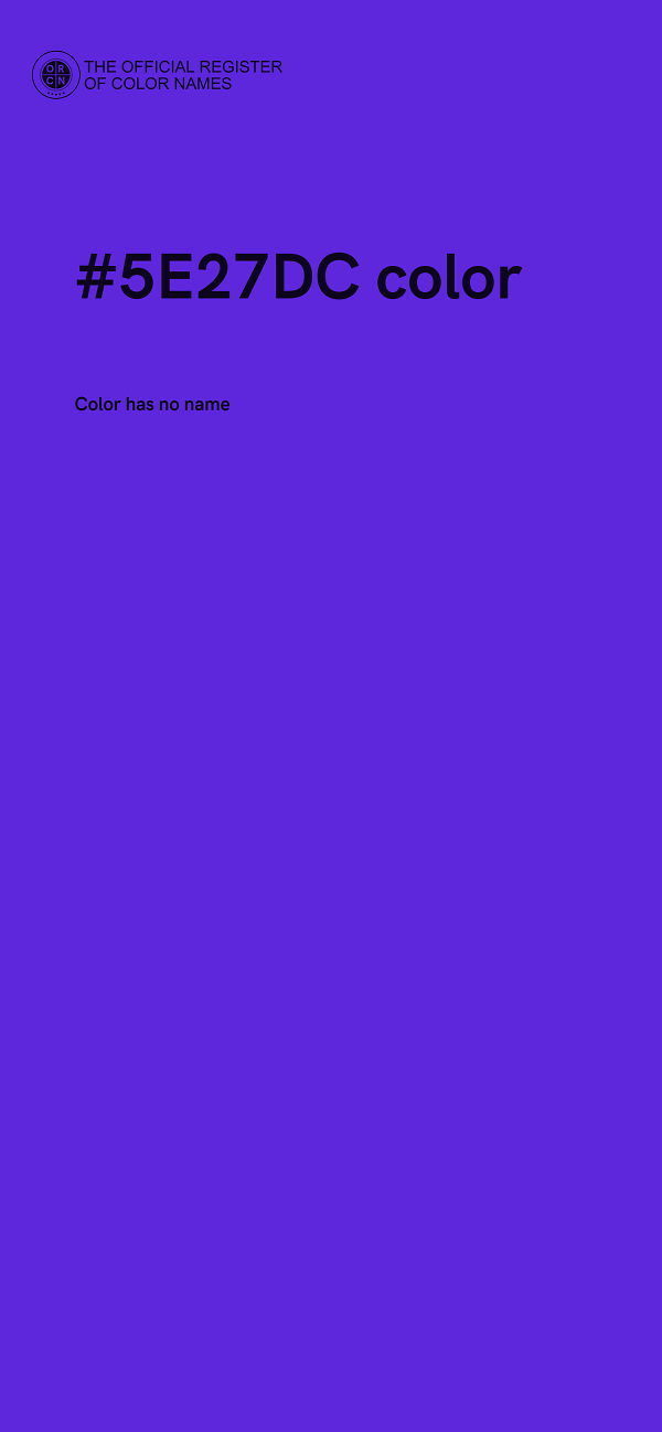 #5E27DC color image