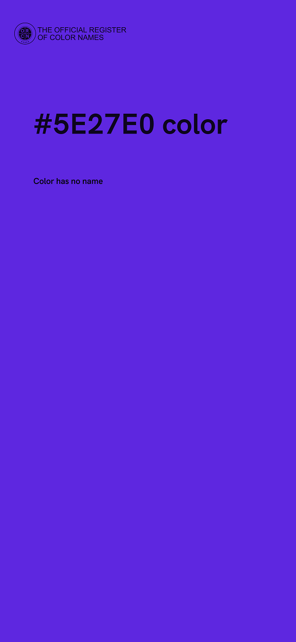 #5E27E0 color image