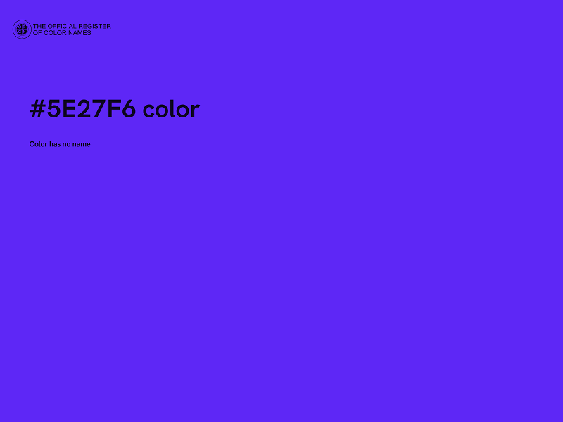 #5E27F6 color image