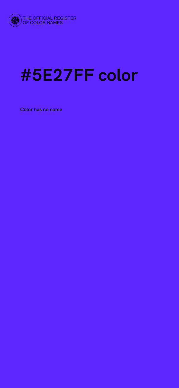 #5E27FF color image