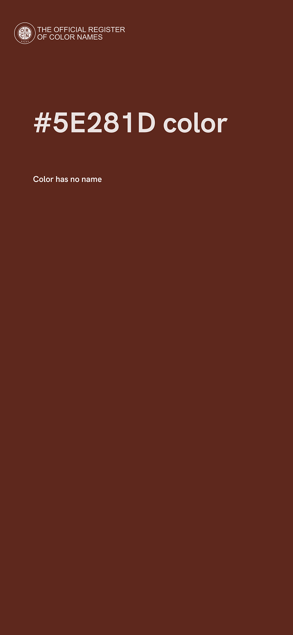 #5E281D color image