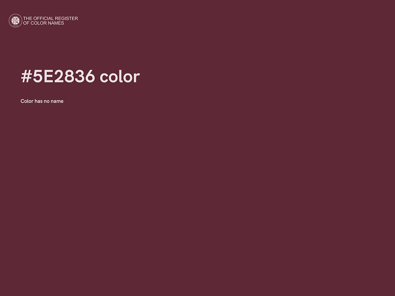 #5E2836 color image
