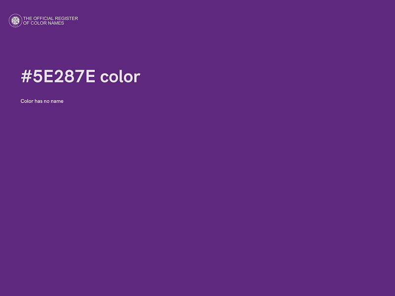 #5E287E color image