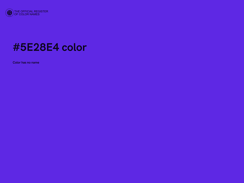 #5E28E4 color image