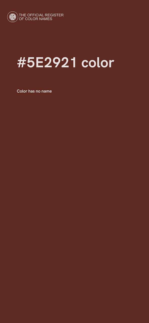 #5E2921 color image