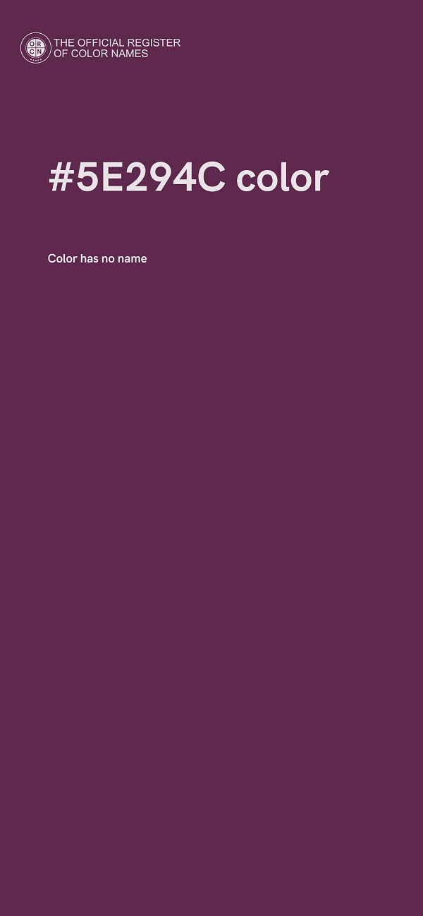 #5E294C color image