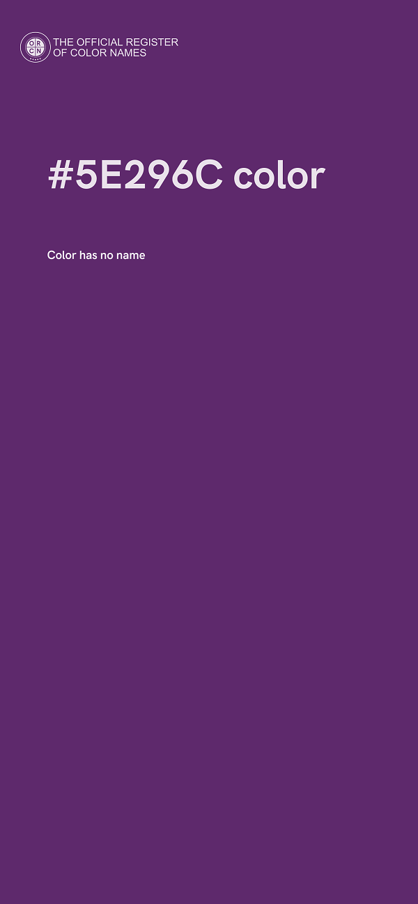 #5E296C color image