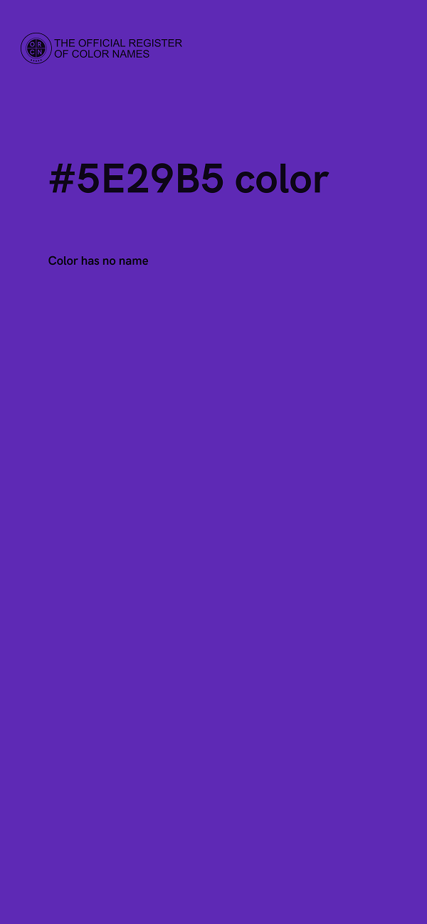#5E29B5 color image