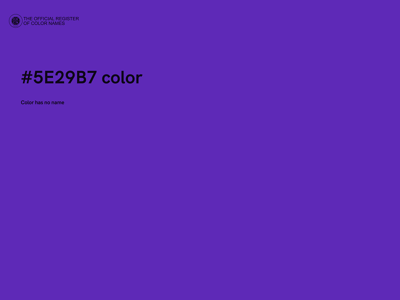 #5E29B7 color image