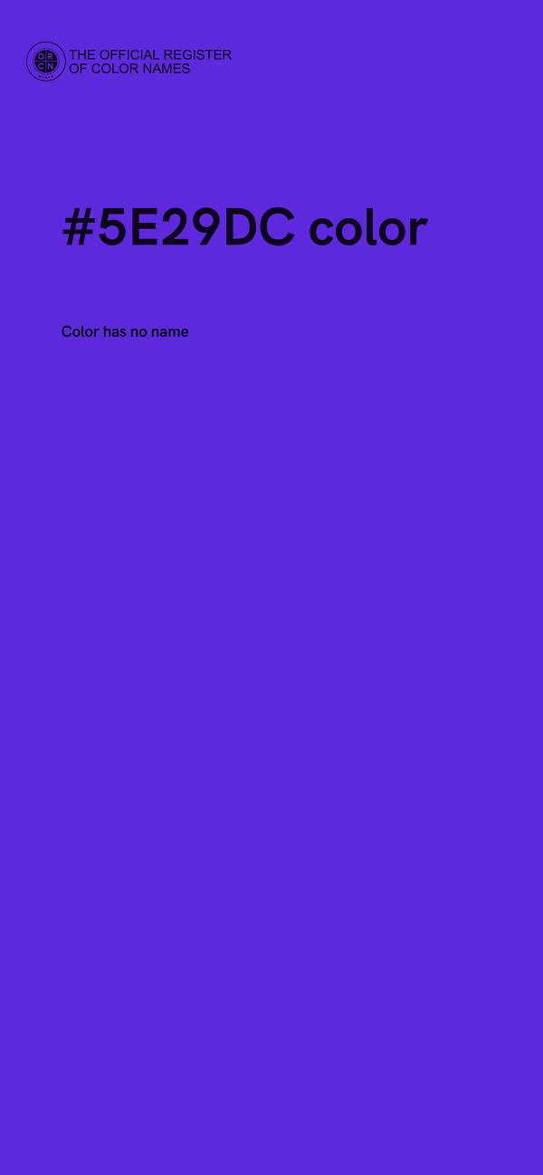 #5E29DC color image