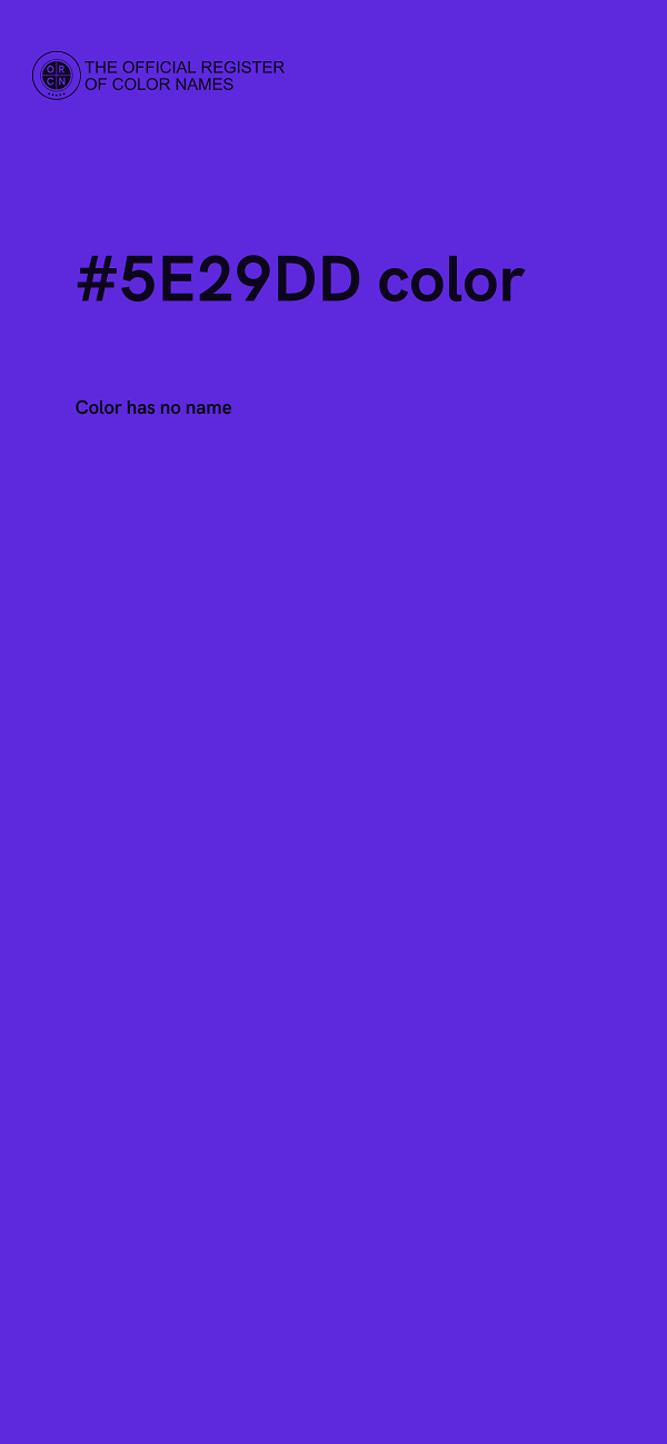 #5E29DD color image