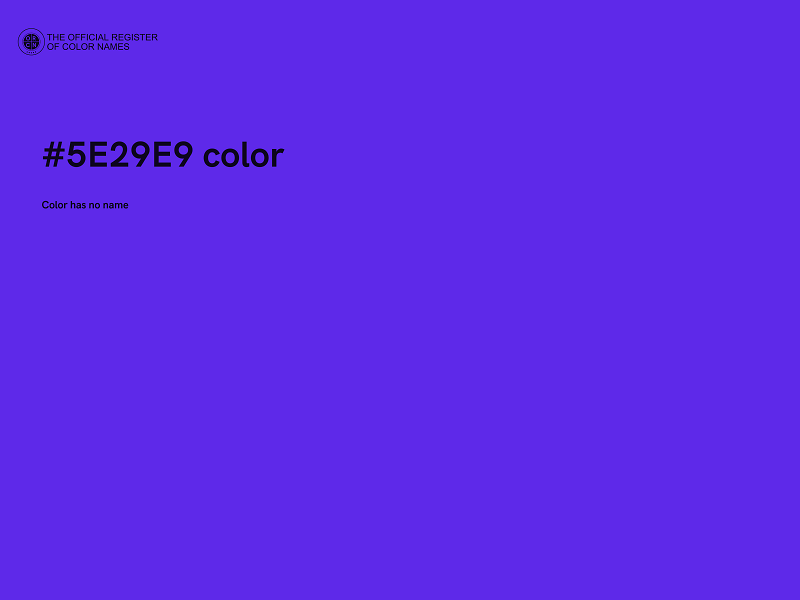 #5E29E9 color image