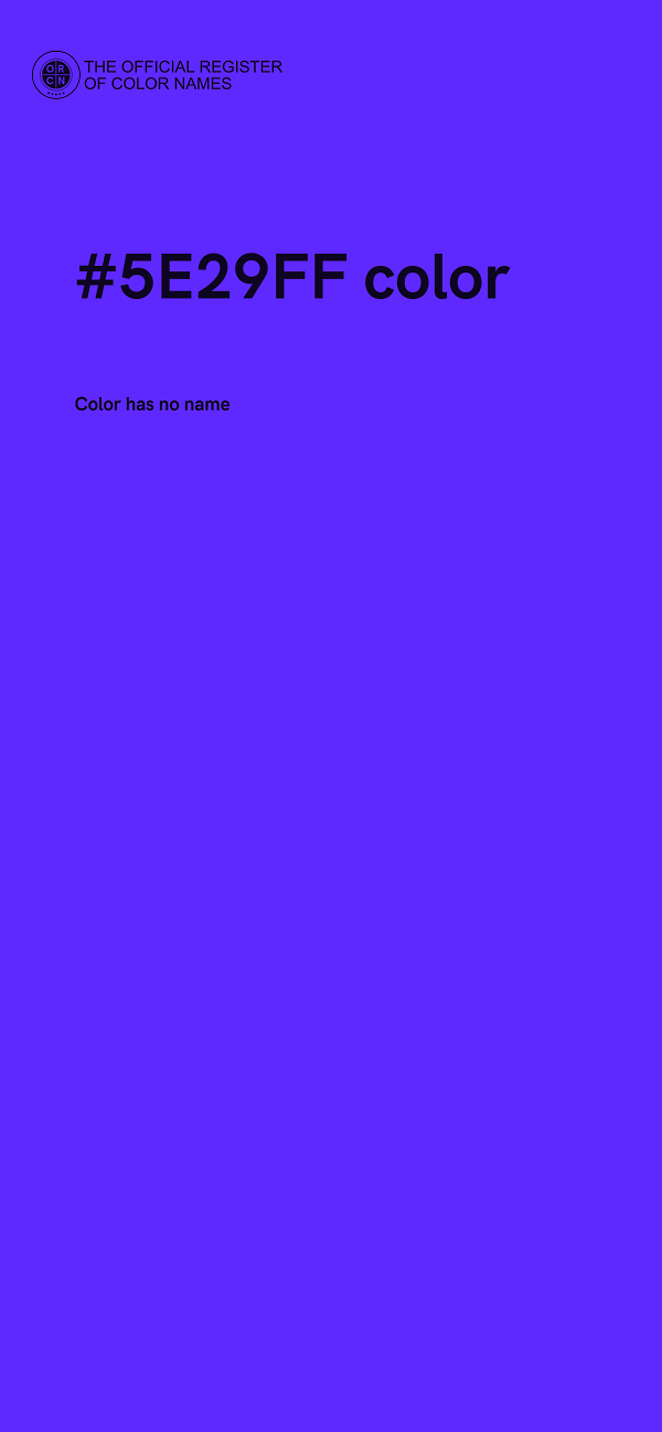 #5E29FF color image