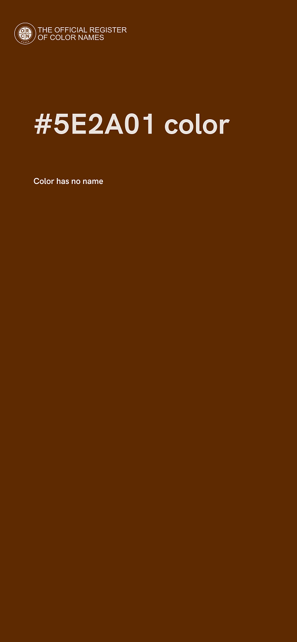#5E2A01 color image