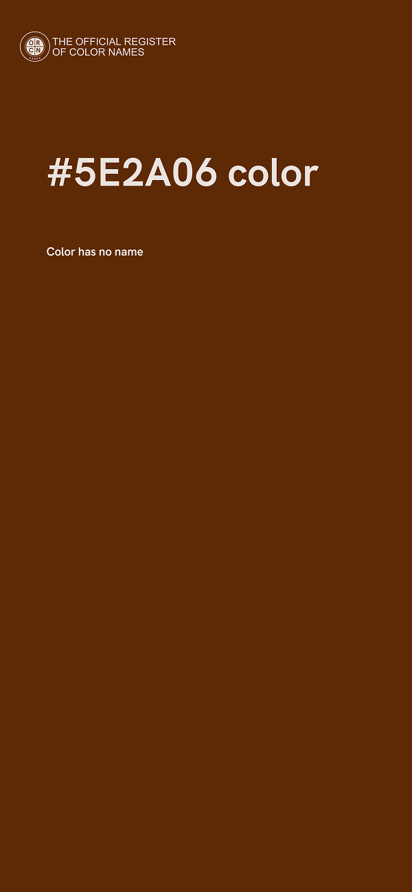 #5E2A06 color image