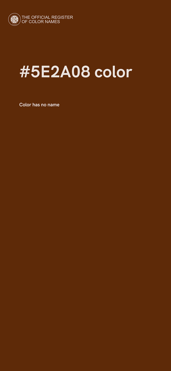 #5E2A08 color image
