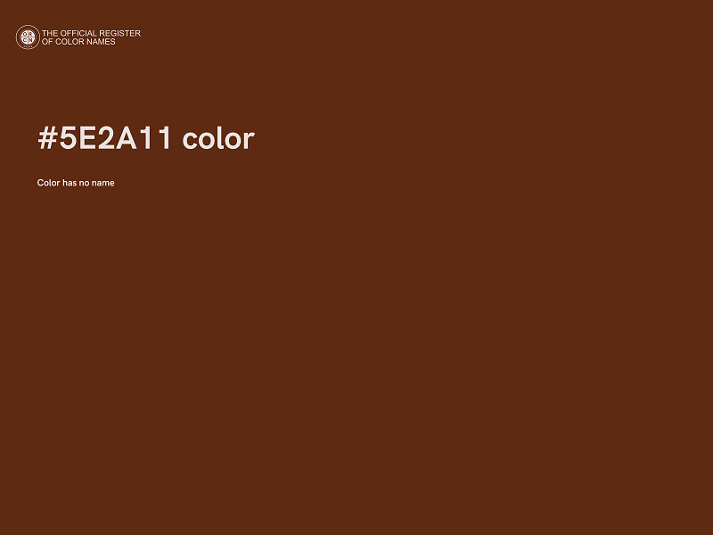 #5E2A11 color image