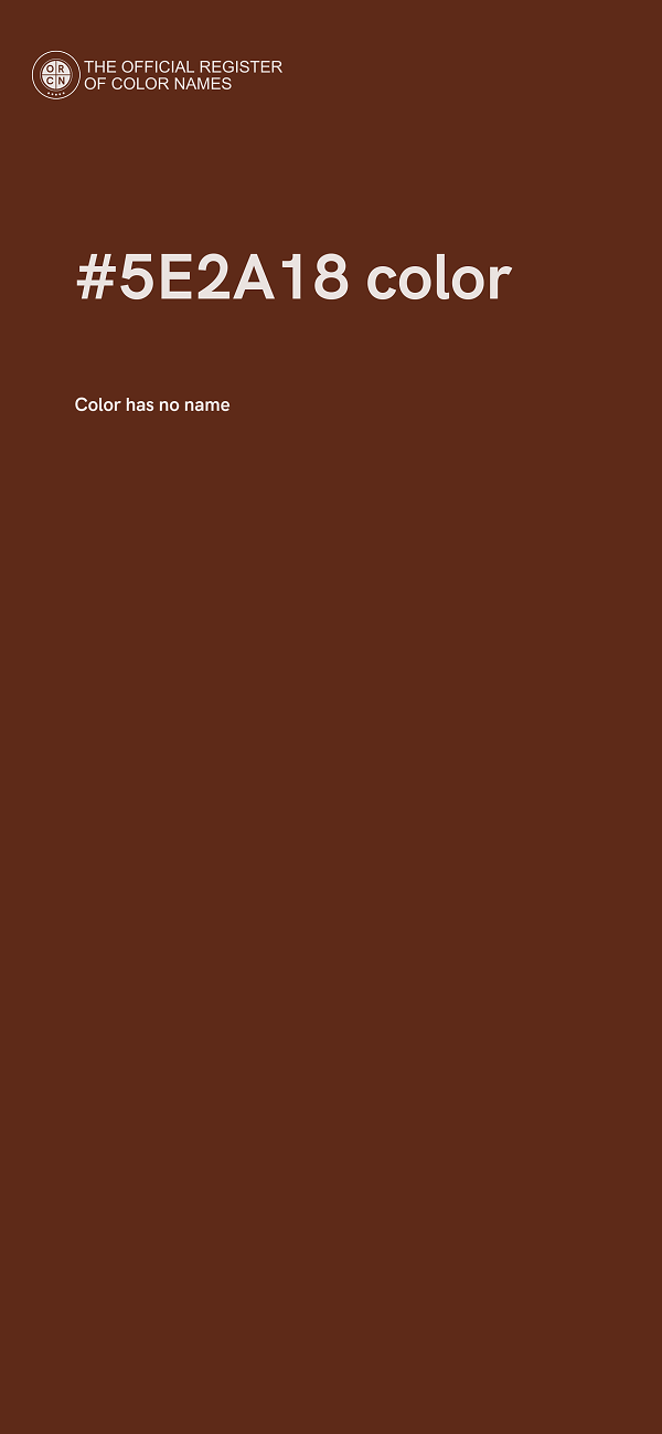 #5E2A18 color image
