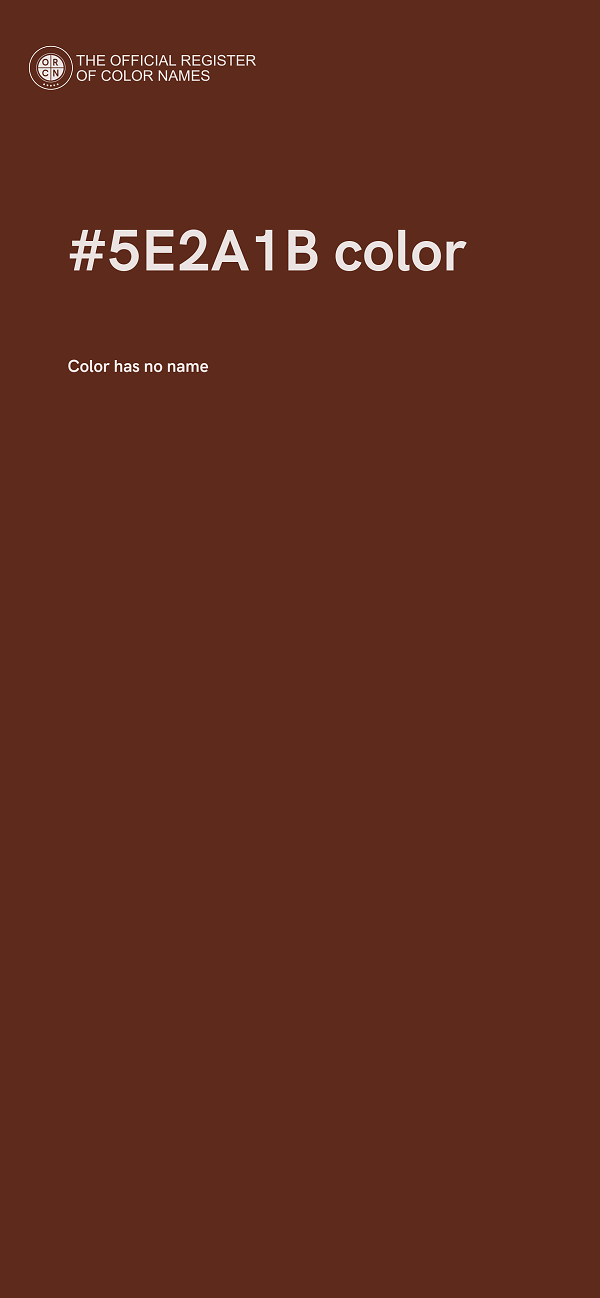 #5E2A1B color image