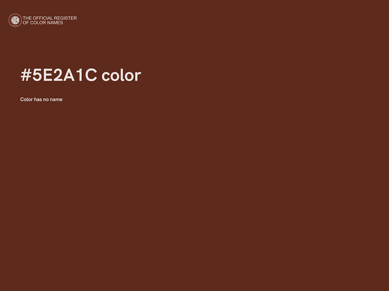 #5E2A1C color image