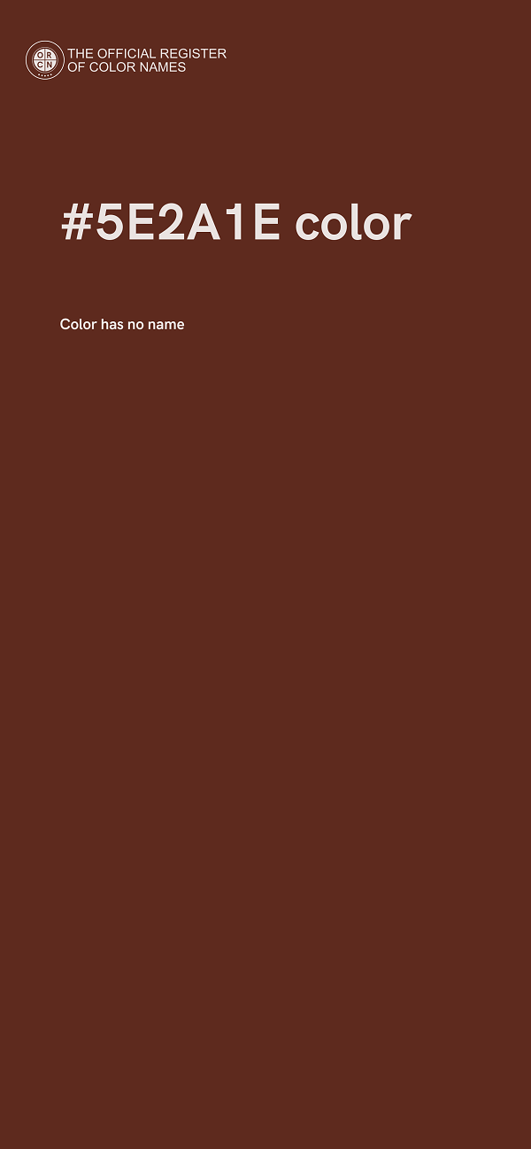 #5E2A1E color image