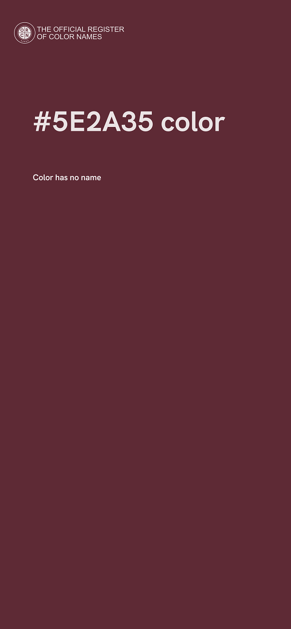#5E2A35 color image