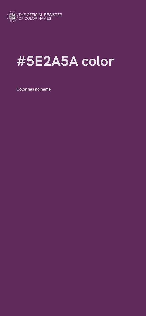 #5E2A5A color image