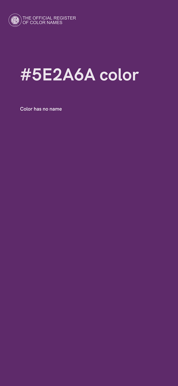 #5E2A6A color image