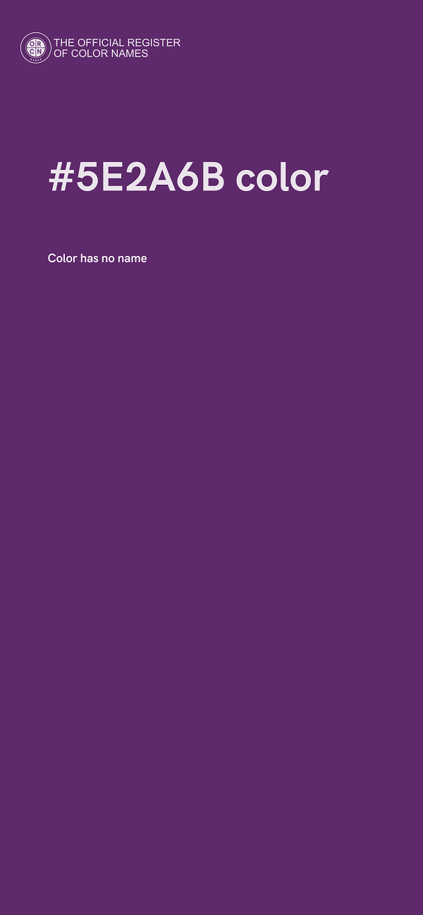 #5E2A6B color image