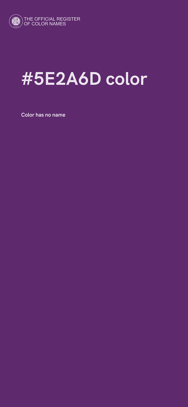 #5E2A6D color image