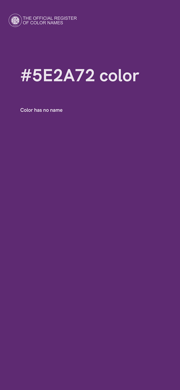 #5E2A72 color image