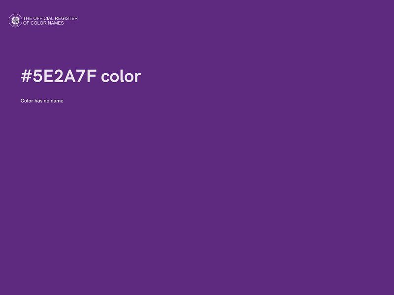 #5E2A7F color image