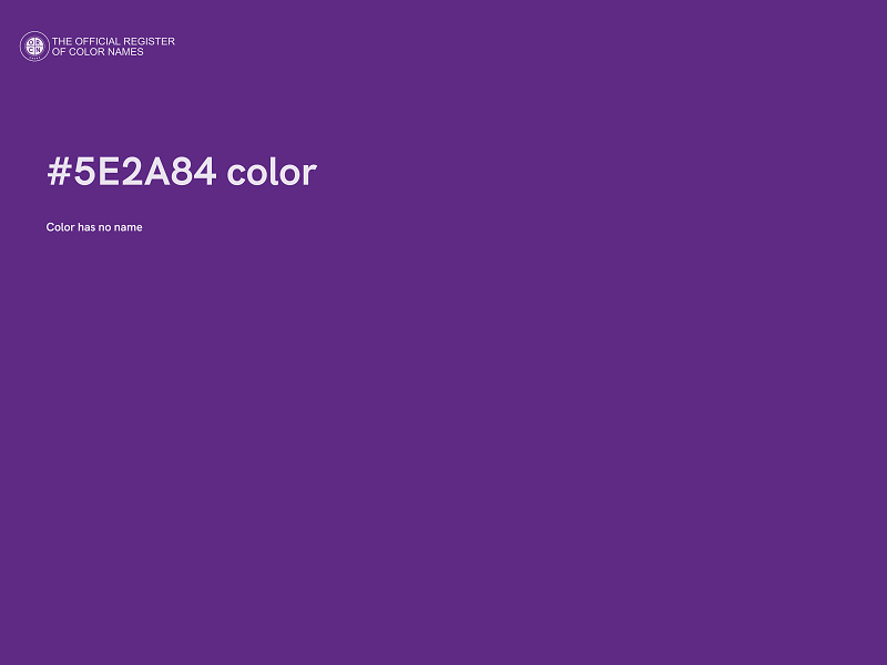 #5E2A84 color image