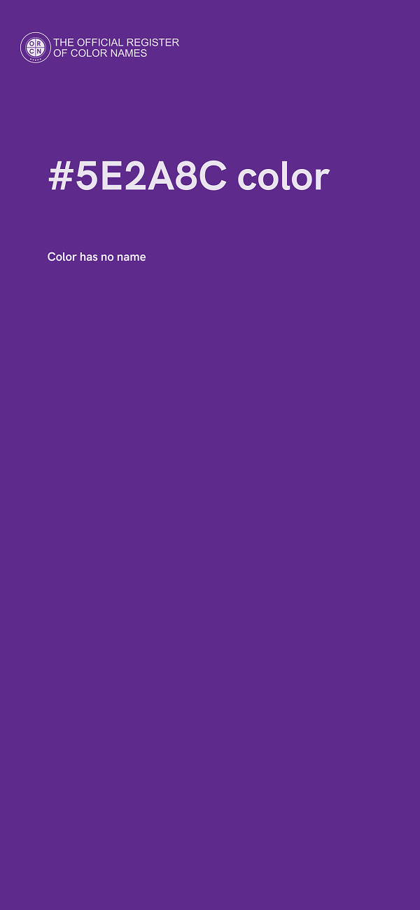 #5E2A8C color image