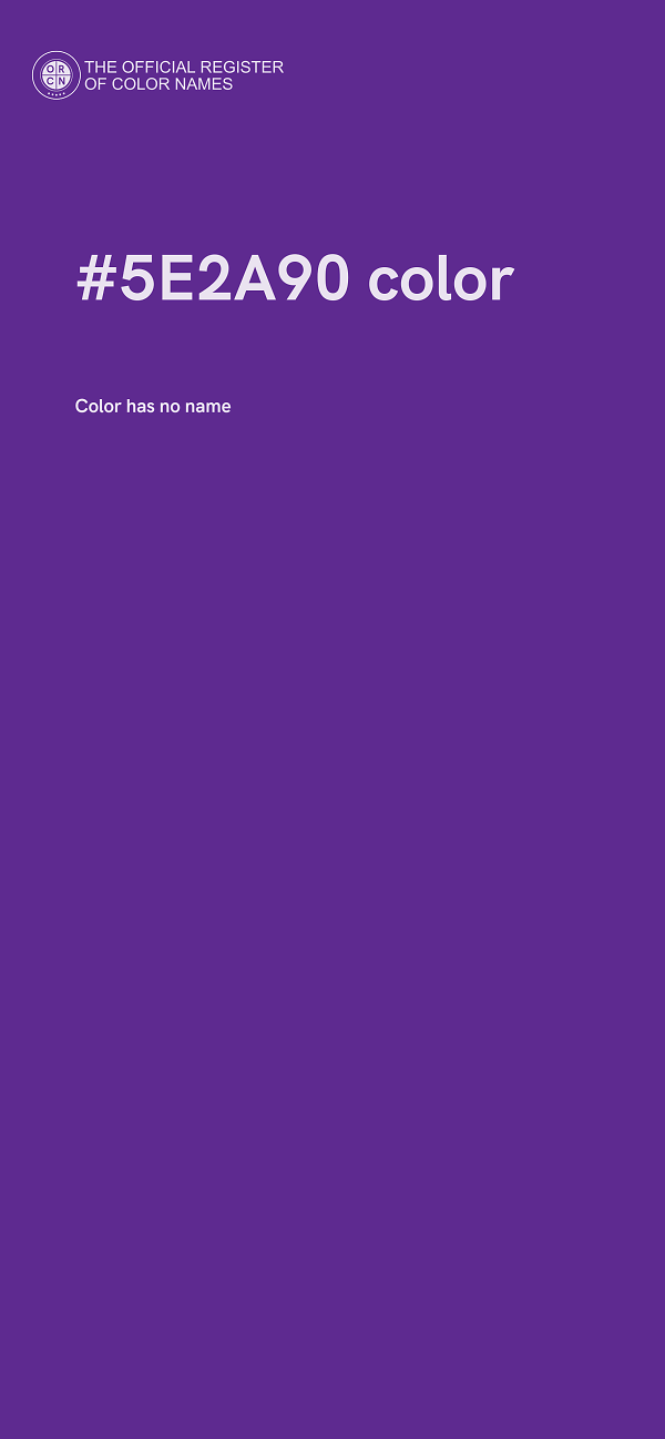 #5E2A90 color image